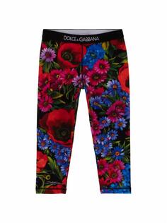 Леггинсы с цветочным принтом Dolce&amp;Gabbana