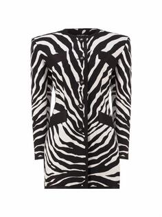 Удлиненный жакет с принтом зебры Dolce&amp;Gabbana