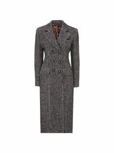 Пальто с принтом гусиная лапка Dolce&amp;Gabbana