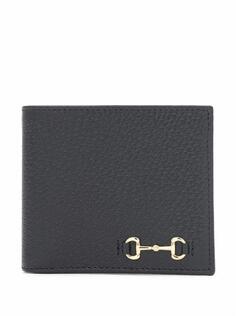 Кожаное портмоне с пряжкой Horsebit Gucci