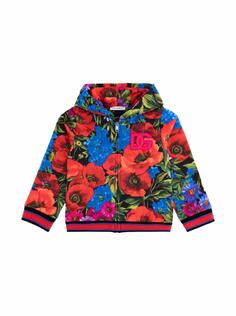 Спортивная кофта с цветочным принтом Dolce&amp;Gabbana