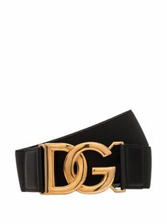 Текстильный ремень с логотипом Dolce&amp;Gabbana