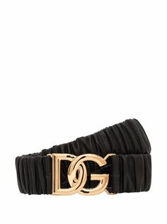 Кожаный ремень с логотипом Dolce&amp;Gabbana