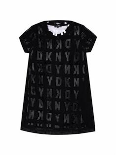 Многослойное платье с монограммой DKNY