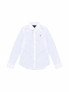 Хлопковая рубашка с логотипом Ralph Lauren