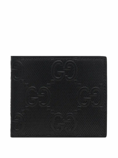 Кожаное портмоне с монограммой Gucci