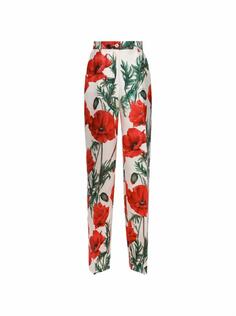 Широкие брюки с цветочным принтом Dolce&amp;Gabbana