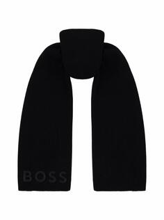 Вязаный шарф с логотипом Hugo Boss