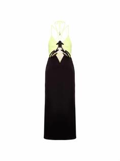 Платье миди в стиле колор-блок David Koma