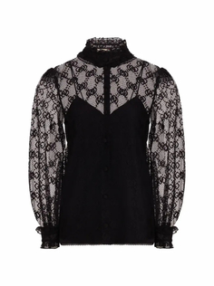Кружевная блузка GG Supreme Gucci