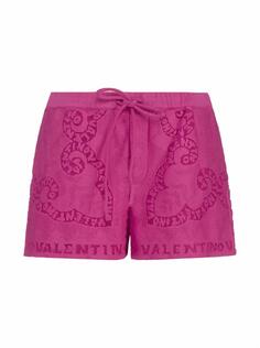 Хлопковые шорты с вышивкой Valentino