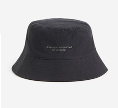 Панама H&amp;M Cotton Bucket Hat, черный H&M
