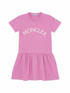 Хлопковое платье-футболка Moncler