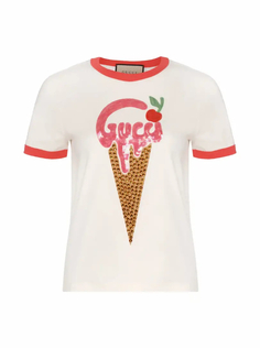 Хлопковая футболка Gucci ice cream Gucci