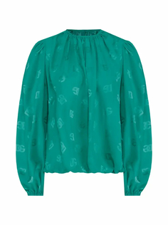 Шелковая блузка с монограммой Dolce&amp;Gabbana