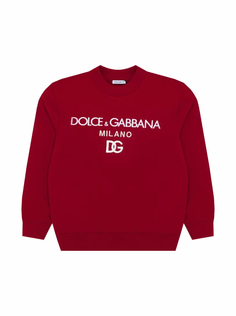 Хлопковый свитшот с логотипом Dolce&amp;Gabbana