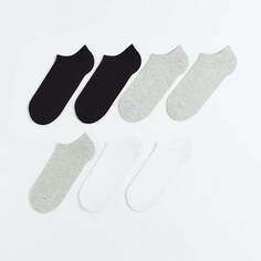 Комплект коротких носков H&amp;M, 7 пар, черный/белый/серый H&M
