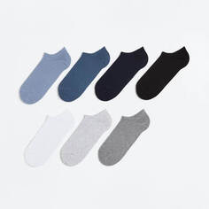 Комплект коротких носков H&amp;M, 7 пар, серый/синий H&M
