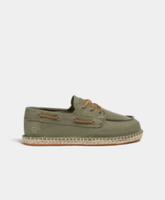 Эспадрильи Pull&amp;Bear Contrast Canvas Deck Shoes, хаки