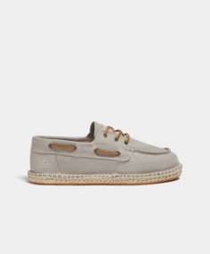 Эспадрильи Pull&amp;Bear Contrast Canvas Deck Shoes, серый