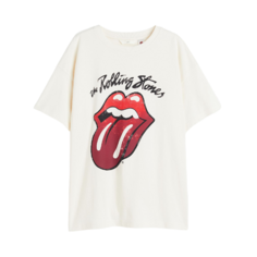 Футболка H&amp;M The Rolling Stones, кремовый H&M