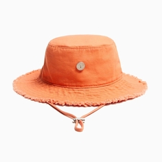 Шляпа Bershka Washed Effect Cotton Bucket, оранжевый