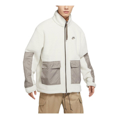 Куртка Nike fleece zipped hooded jacket &apos;White&apos; DV8183-072, белый