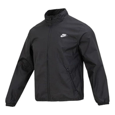 Куртка Nike Club+ Full Zip Woven Jacket &apos;Black&apos; DX0673-010, черный