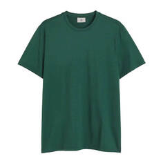 Приталенная футболка H&amp;M Fit Pima Cotton, темно-зеленый H&M
