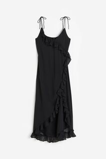 Платье H&amp;M Corset-style with Lacing, черный H&M