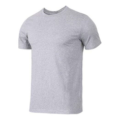 Футболка Men&apos;s Nike Solid Color Cotton Round Neck Short Sleeve Gray T-Shirt AJ1159-063, серый