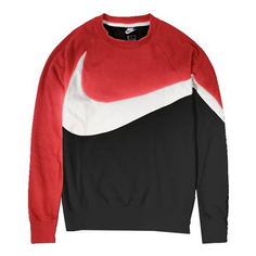 Худи Nike Big Swoosh LOGo Sportswear French Terry Red/Black AR3089-010, красный/черный