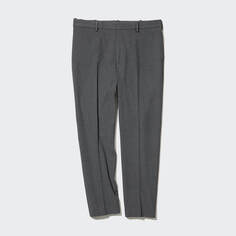 Брюки Uniqlo Smart Wool-Like Ankle Length, серый