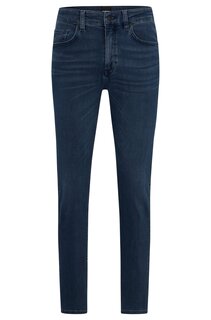 Джинсы Hugo Boss Slim-fit In Coal-navy Italian Denim, темно-синий