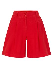 Шорты Hugo Boss Regular-fit Shorts With Wide Leg In Pure Linen, красный