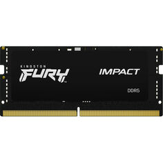 Модуль памяти Kingston FURY Impact 8Гб, 4800 МГц, DDR5, KF548S38IB-8, черный