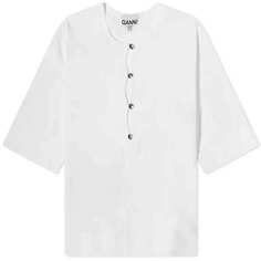 Блуза GANNI Cotton, белый