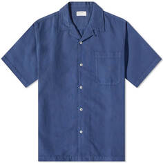 Рубашка Universal Works Hemp Cotton, темно-синий