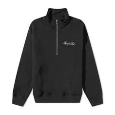 Свитшот на молнии Sporty &amp; Rich Cursive Logo, черный/белый