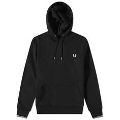 Толстовка Fred Perry с коротким логотипом, черный