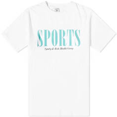 Футболка Sporty &amp; Rich Sports, бирюзовый/белый