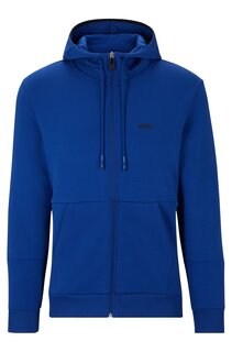 Толстовка Hugo/Hugo Boss Cotton-blend Zip-up With Embroidered Logo, синий