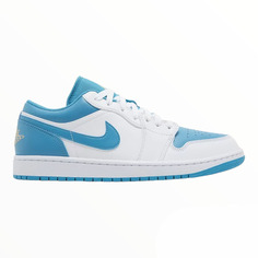 Кроссовки Nike Jordan 1 Low, белый/голубой