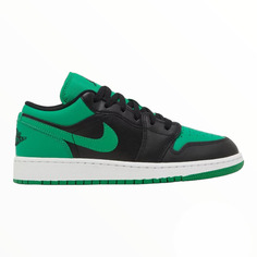 Кроссовки Nike Air Jordan 1 Low GS, зеленый/черный