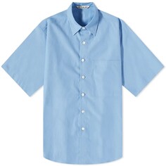 Рубашка Auralee Finx Short Sleeve, голубой
