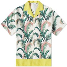 Рубашка Maison Kitsune Palm Front Print Vacation, мультиколор