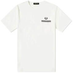 Футболка с двумя карманами Fred Perry, светло-бежевый