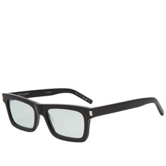 Солнцезащитные очки Saint Laurent Betty, черный/зеленый