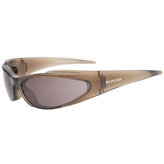 Солнцезащитные очки Balenciaga Eyewear BB0253S, коричневый/серый