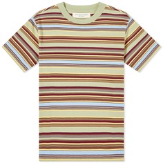 Футболка Beams Boy Stripe, зеленый